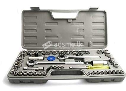 Aiwa 40 Pc Multi Purpose Combination Socket Wrench Set.