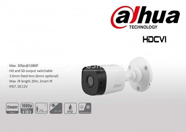 2MP DH-HAC-B1A21P CCTV CAMERA