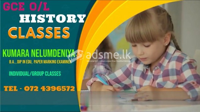 O/L History Individual/group Classes