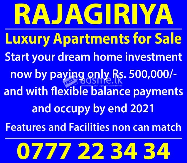 Luxury Apartments for Sale in Rajagiriya
