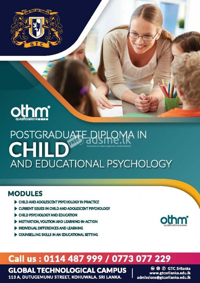 Post Graduate Diploma in Child & Educational Psychology