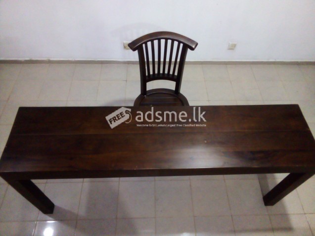 Teak Table And Chair