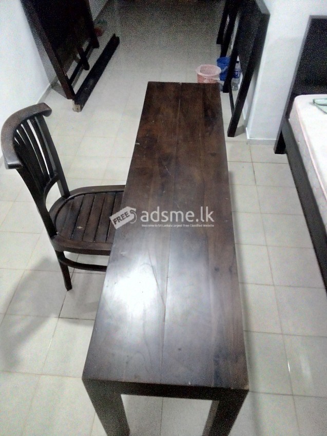 Teak Table And Chair