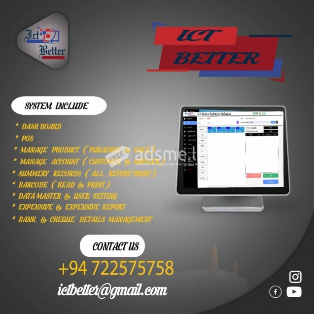 Ict better software solution pos system