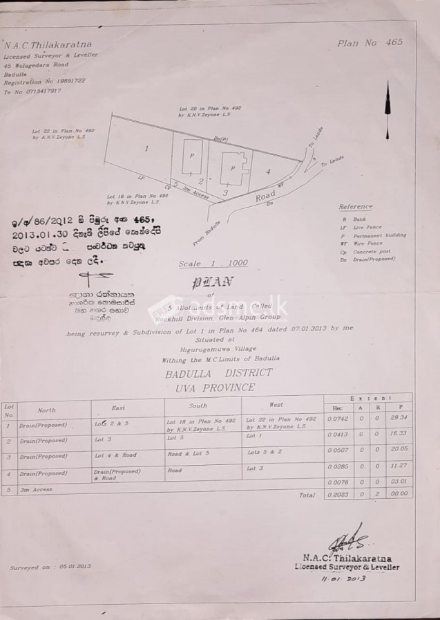 Valuebale Land Near Badulla Town