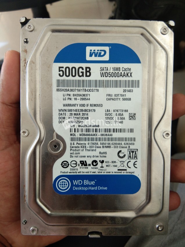 WD 500gb hard disk