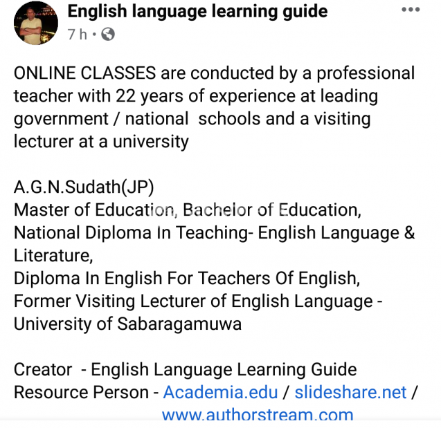 English Language & English Literature
