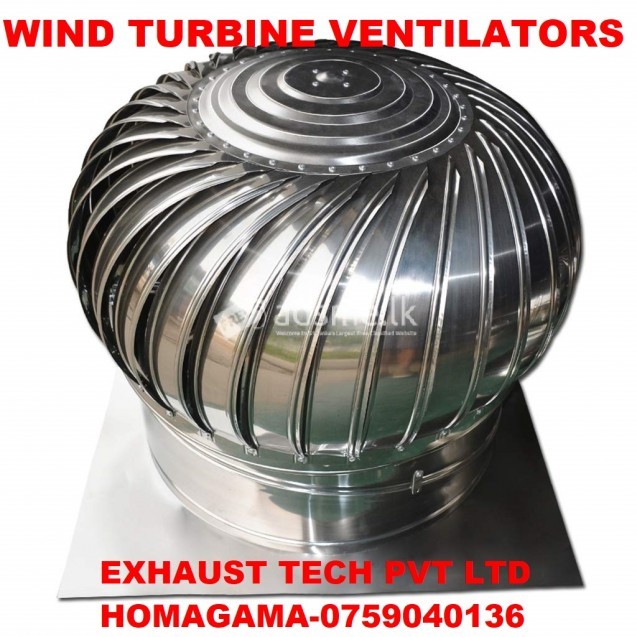 Roof fix wind air ventilation system srilanka, wind turbine exhaust fans srilanka, ventilation system