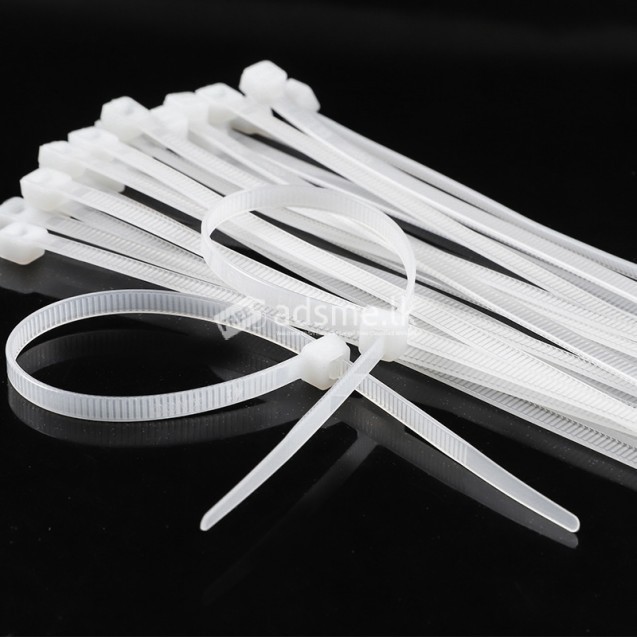 Cable Ties 200mm x 2.5mm Black 8” - 200 mm Premium Tie Wraps Nylon Zip Ties Wrap, Pack of 250 Pieces