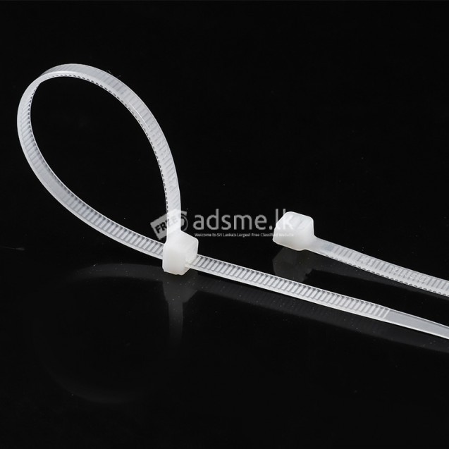 Cable Ties 200mm x 2.5mm Black 8” - 200 mm Premium Tie Wraps Nylon Zip Ties Wrap, Pack of 250 Pieces