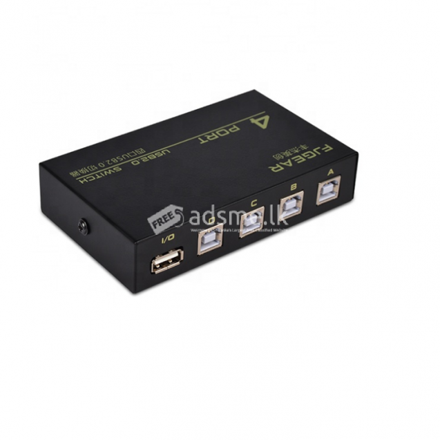 4Ports USB Manual Sharing Switch HUB Selector Switcher for Printer Scanner1 order