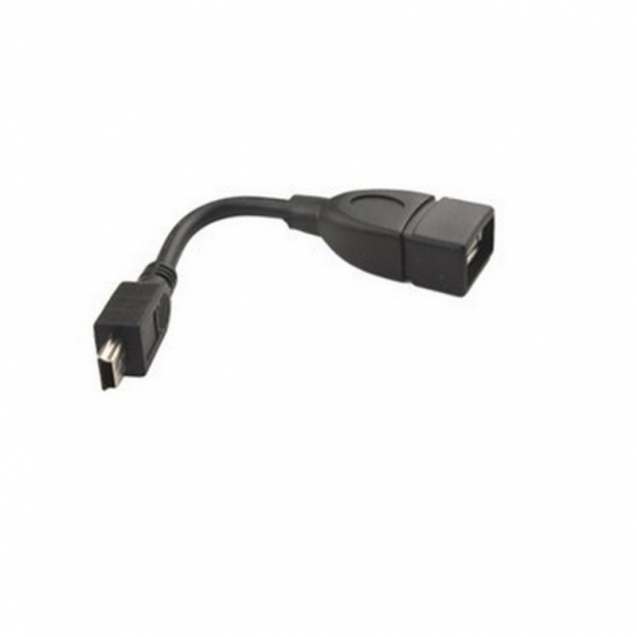 Mini USB 5P Male to USB2.0 Female Adapter OTG data extension Cable for Car Audio Camera Tablet