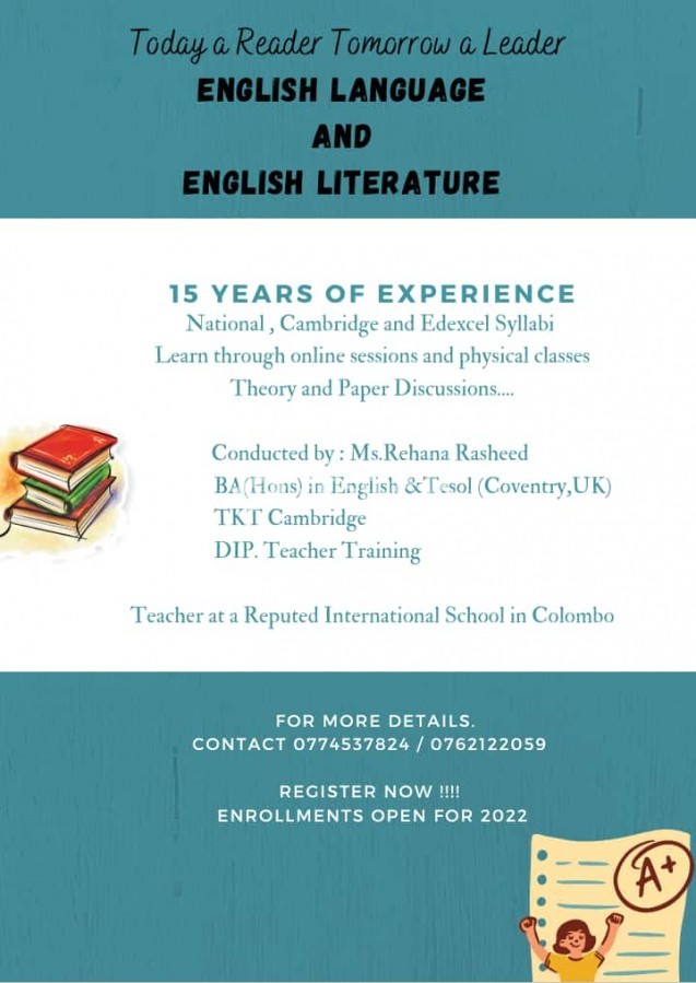 English Language and Literature Online Classes