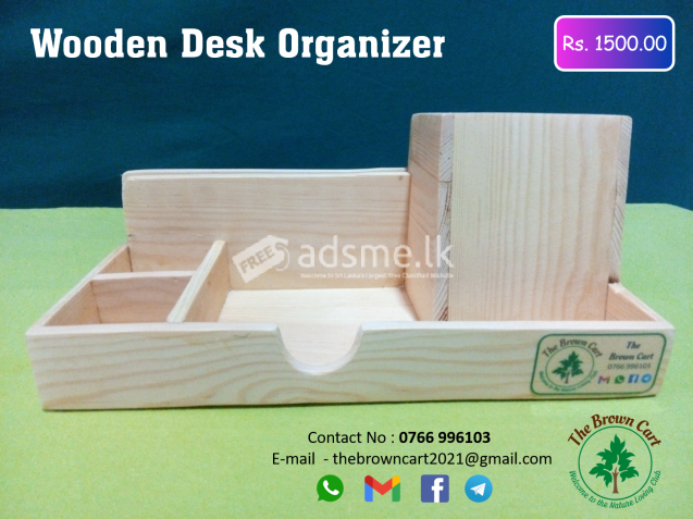 Wooden Desk Organizers