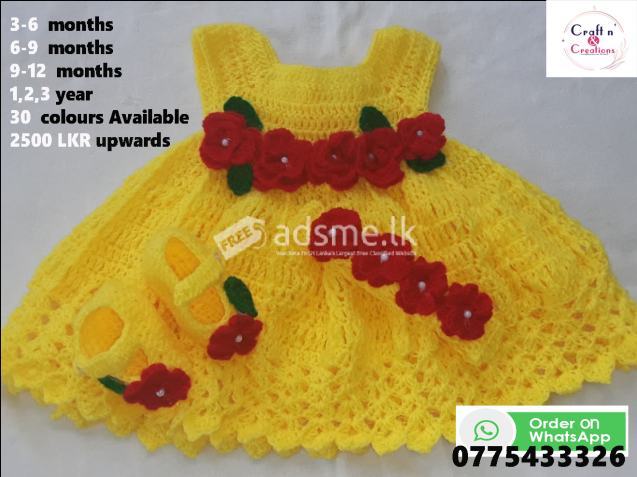 Wool knitted dress, hats, jersey, shoes for your baby girl  boy