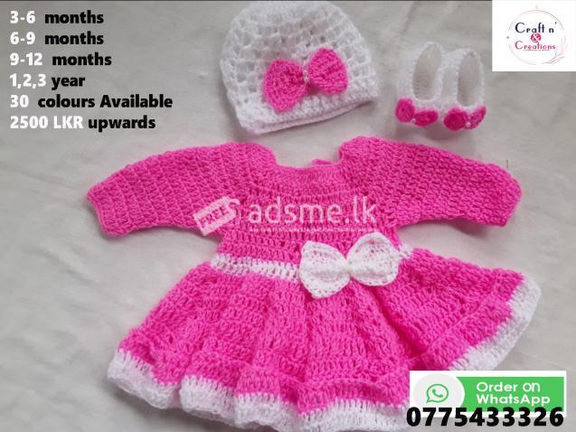 Wool knitted dress, hats, jersey, shoes for your baby girl  boy