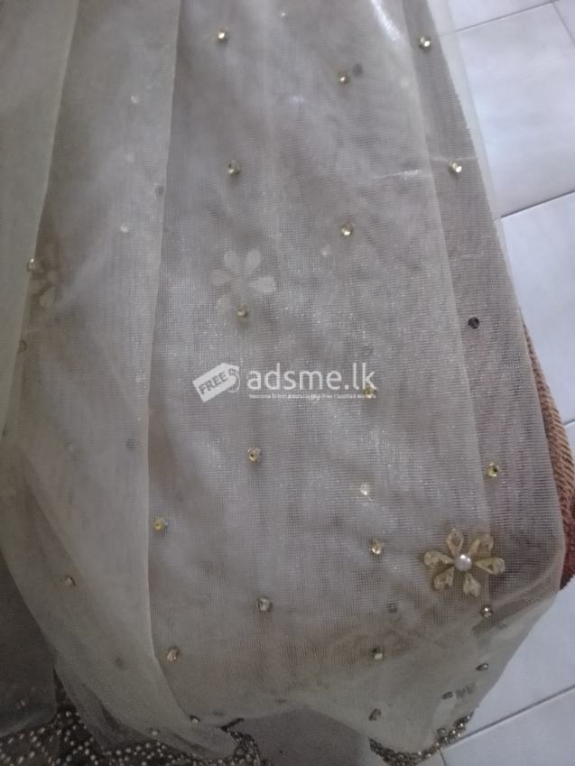 Stone wedding saree