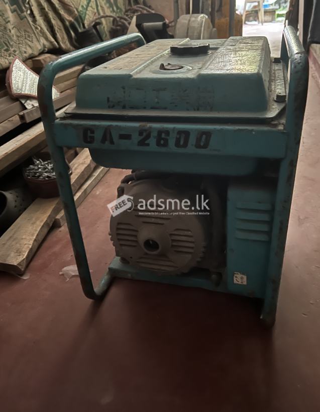 GENERATOR FROM JAPAN - 2.6KW PETROL