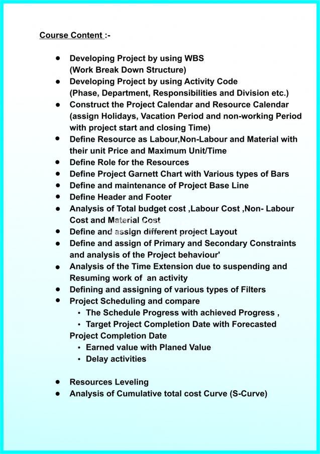 Primavera P6 Project Management