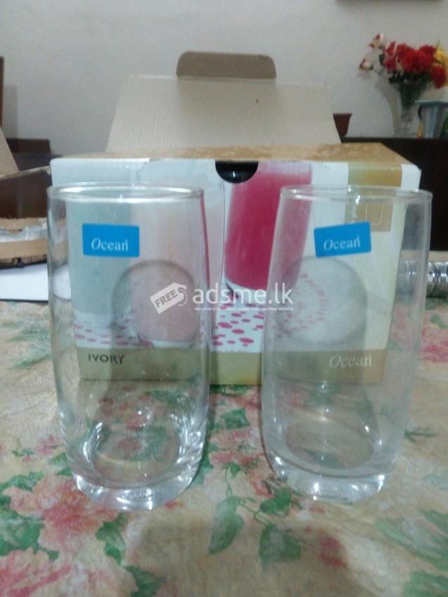 Ocean brand 6 clear glass set