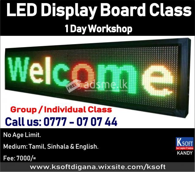LED DISPLAY BOARD course