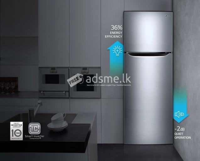 LG 260 L Double Door Smart Inverter Refrigerator-Shiny Steel