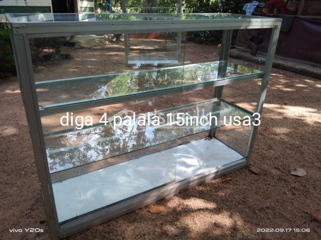 2 Glass Showcases & Office Table for sale