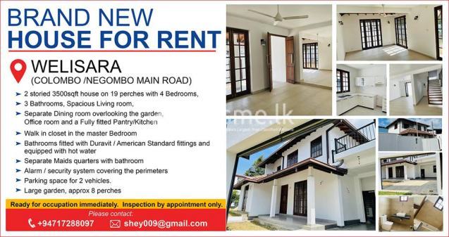 Brand new House For Rent in welisara