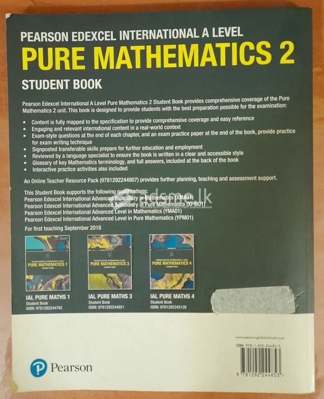 Edexcel International AL Pure Mathematics 2