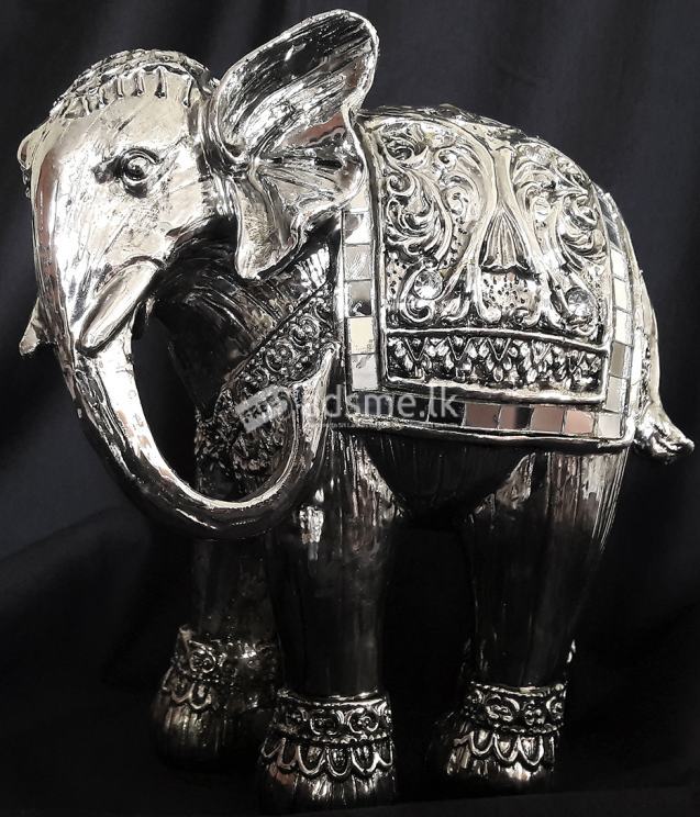 Elephant Figurine 6 Inch in height Silver Plated Elegant & Hand Made