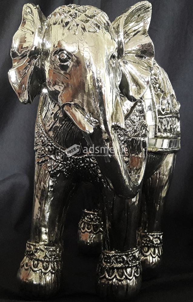 Elephant Figurine 6 Inch in height Silver Plated Elegant & Hand Made