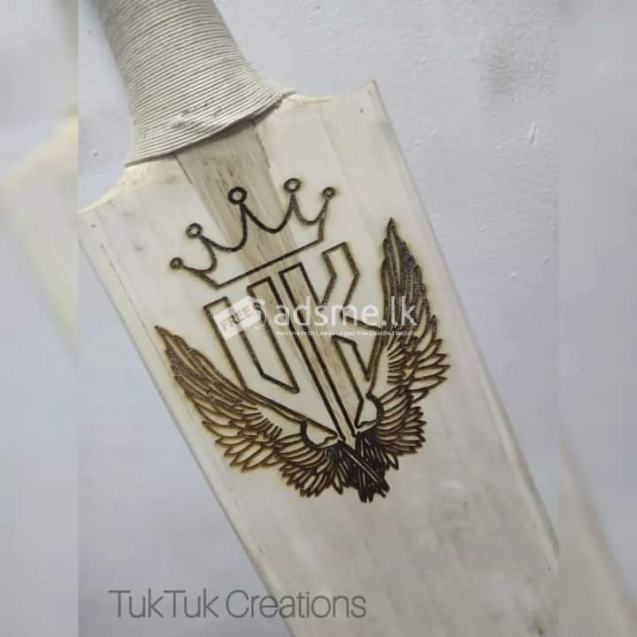 Team Logo, Name Logos Printing On Bat
