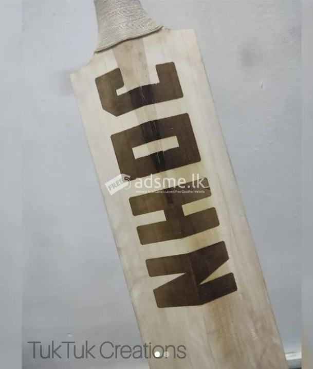 Team Logo, Name Logos Printing On Bat