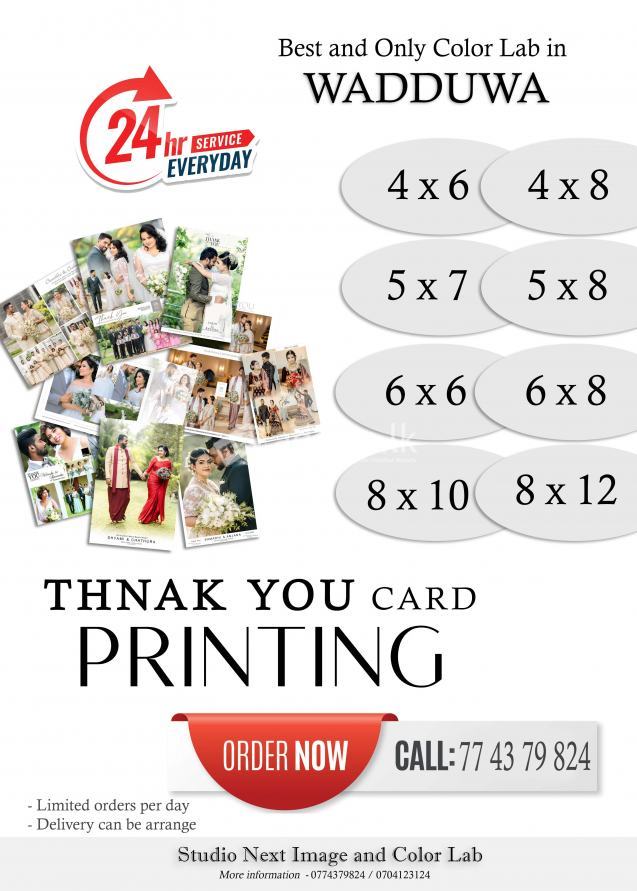 Photo and Thanks card printing