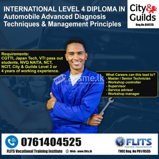 City & Guilds - Level 4 Diploma in Advanced Vehicle Diagnostics and Management Principles