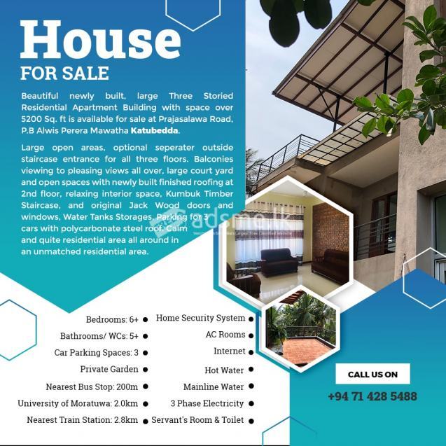 House for sale at Katubedda, Moratuwa