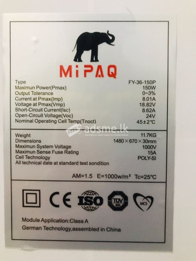 150W Poly Solar Panels