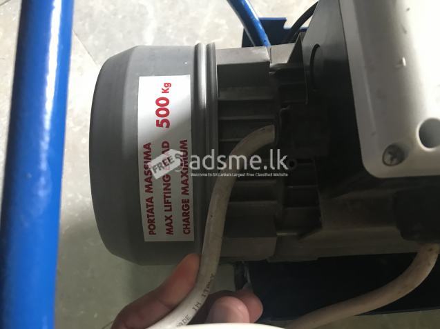 Electric Hoist 500kg (made in Italy) for Sale in Rajagiriya