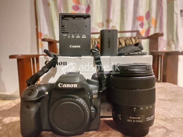 Canon 80D Camera Full Set