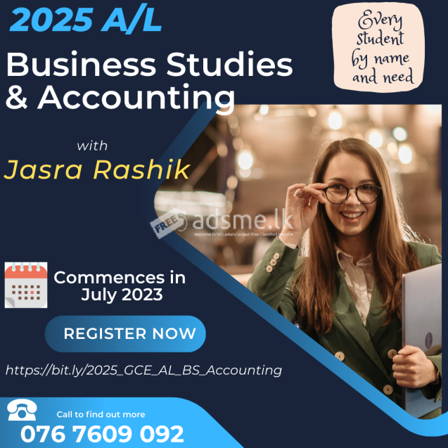 2025 G.C.E. A/L Business Studies & Accounting (English Medium)