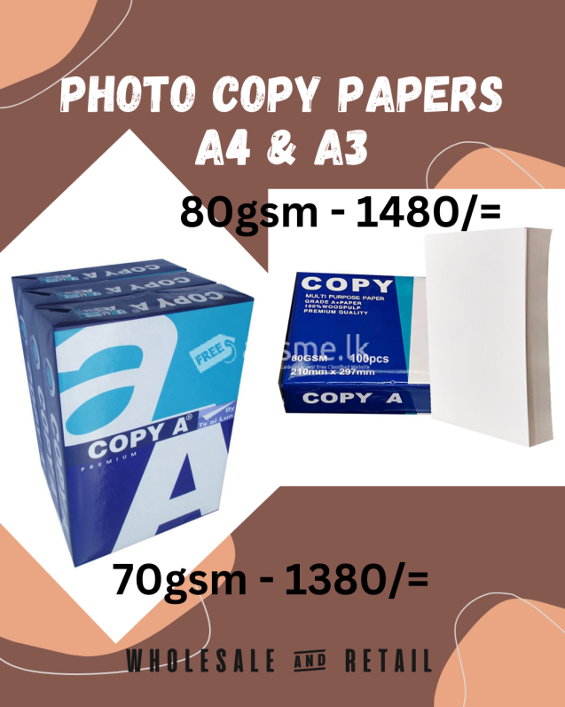 A4 Photo Copy Papers 70gsm 80gsm Copy A Quality