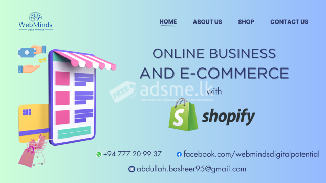 Shopify website for your online business