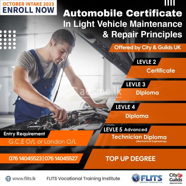 City & Guilds - Level 2 Automobile Certificate in Light Vehicle Maintenance and Repair Principles