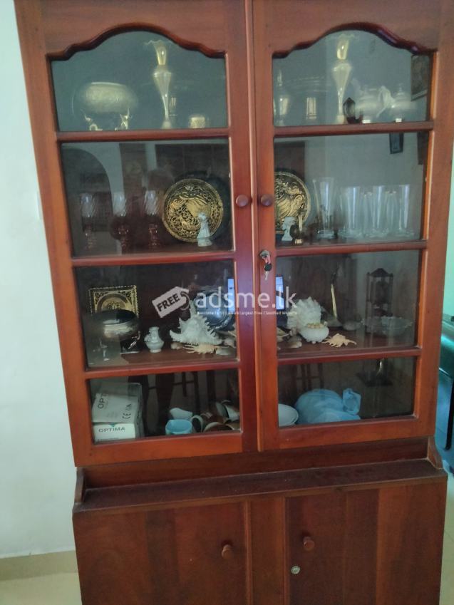 Large Glass Cabinet for Sale.