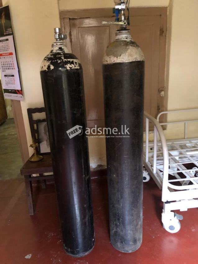 ඔක්‌සිජන් සිලින්ඩර් - Oxygen cylinder full bottle