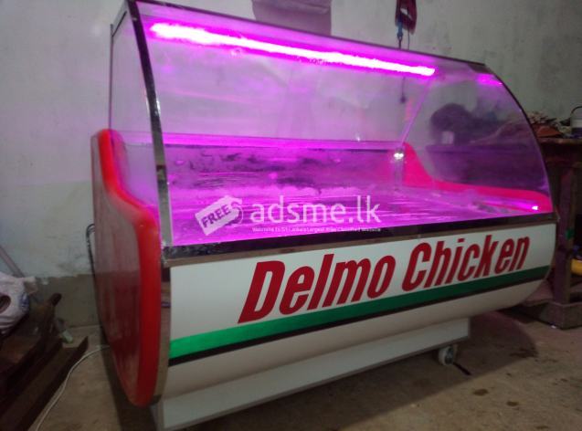 Chicken and fish display freezers