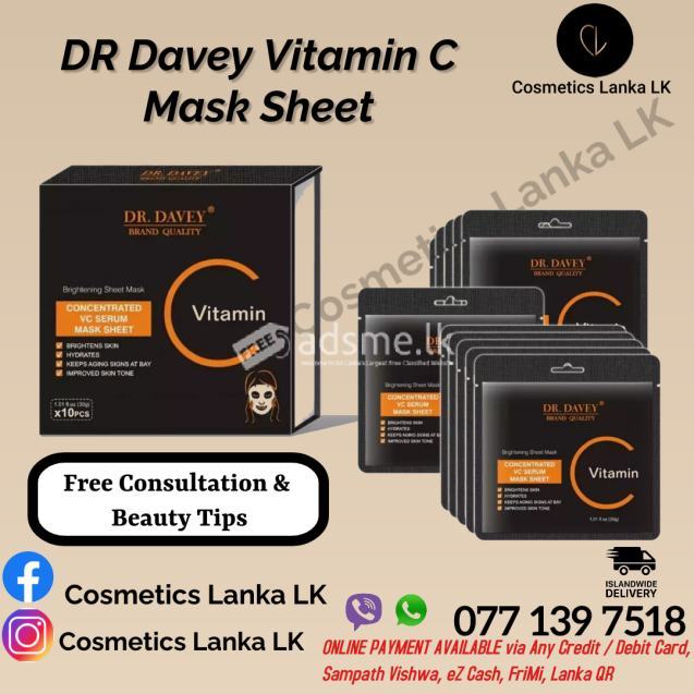 Dr Davey vitamin c mask sheets