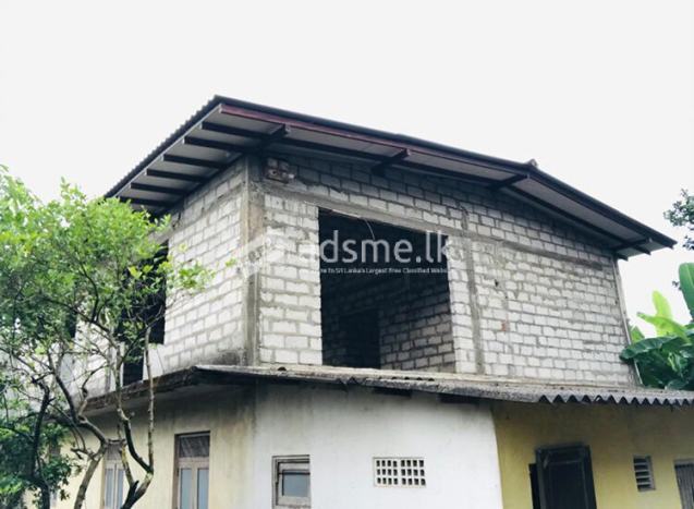 Half completed Two Storied House for Sale at Veyangoda Road, Kalagedihene.