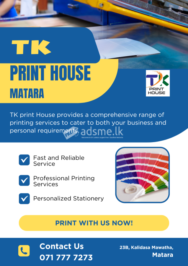 Business Cards, Letter head Printing Matara