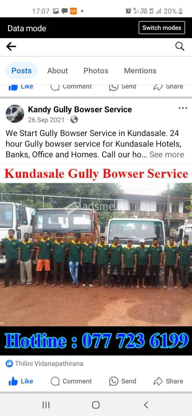 Gully bowser service /SNM Environment cleaners